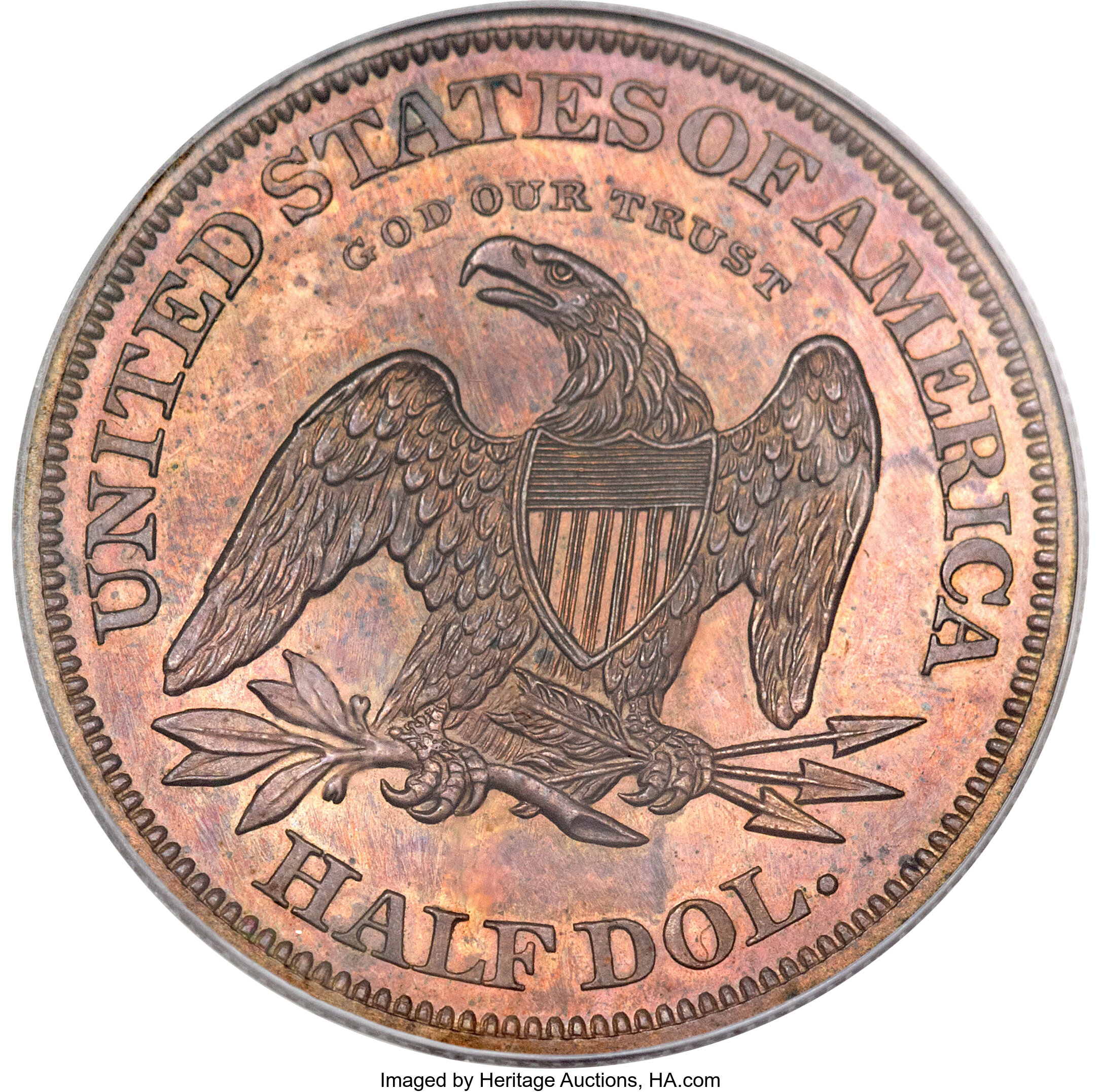 image for: 1863 50C Half Dollar, Judd-341, Pollock-413, R.5, PR64 Brown PCGS....