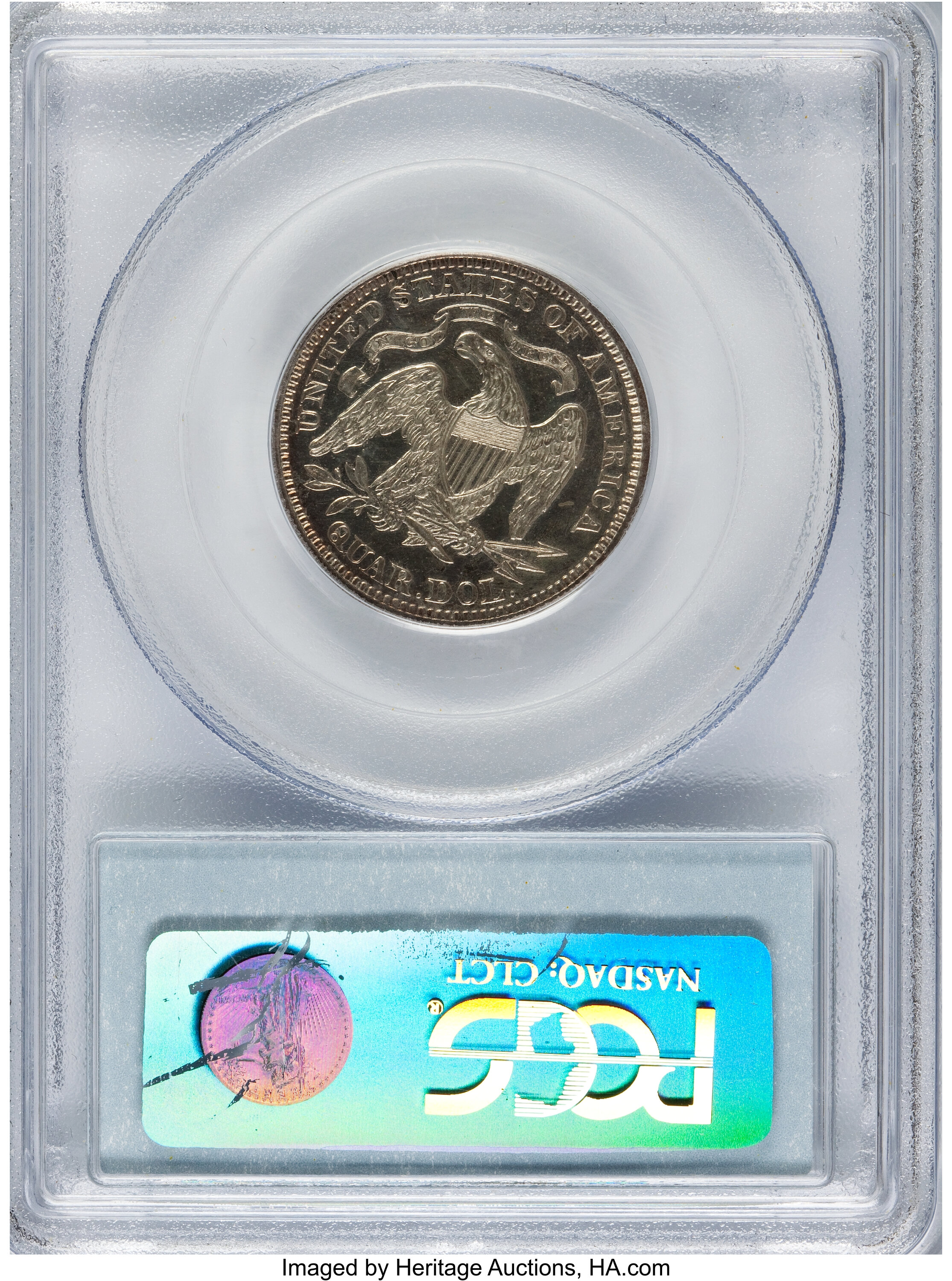 image for: 1870 25C Quarter Dollar, Judd-883, Pollock-981, Low R.7, PR63 PCGS. CAC....