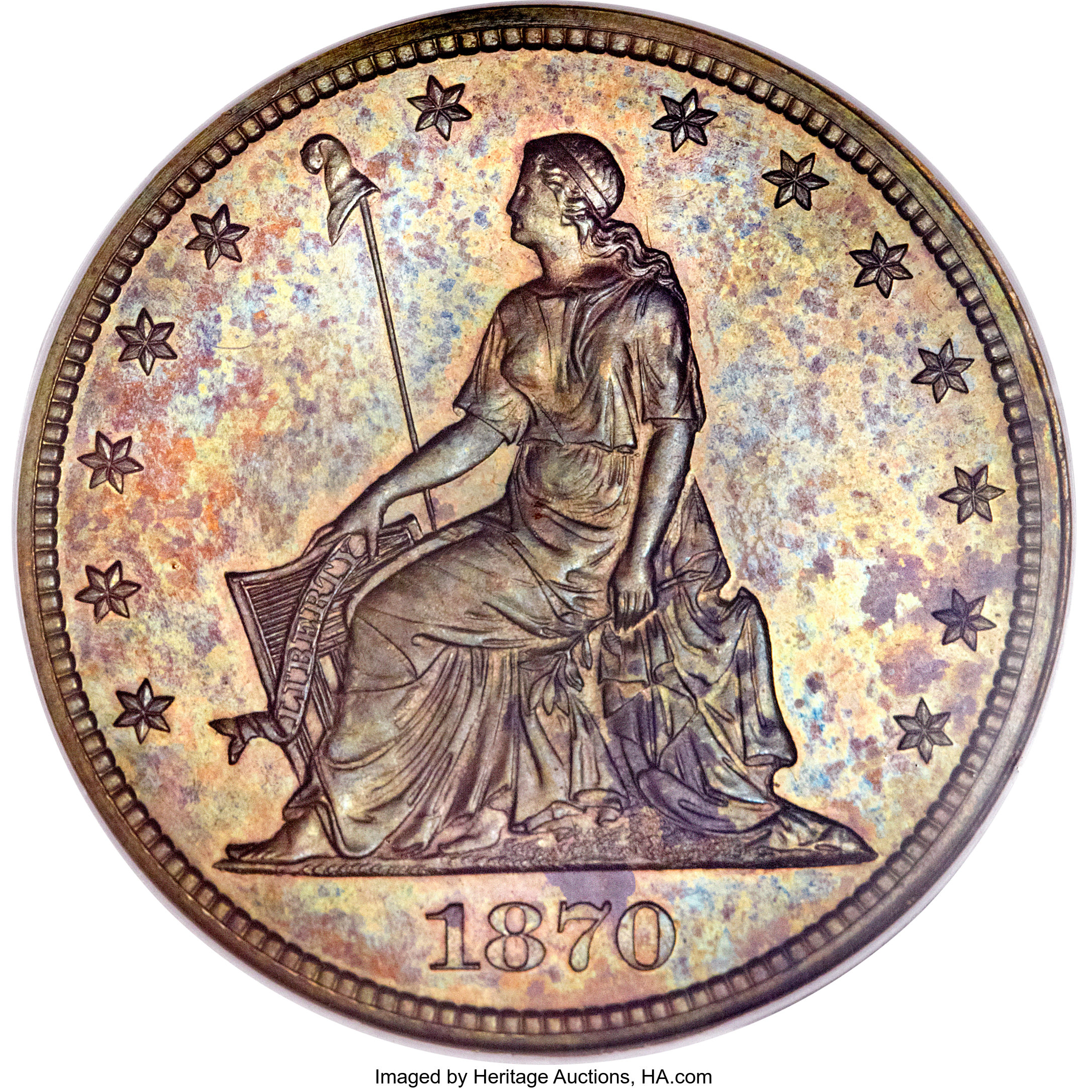 image for: 1870 50C Half Dollar, Judd-936, Pollock-1042, High R.6, PR65 Brown NGC....