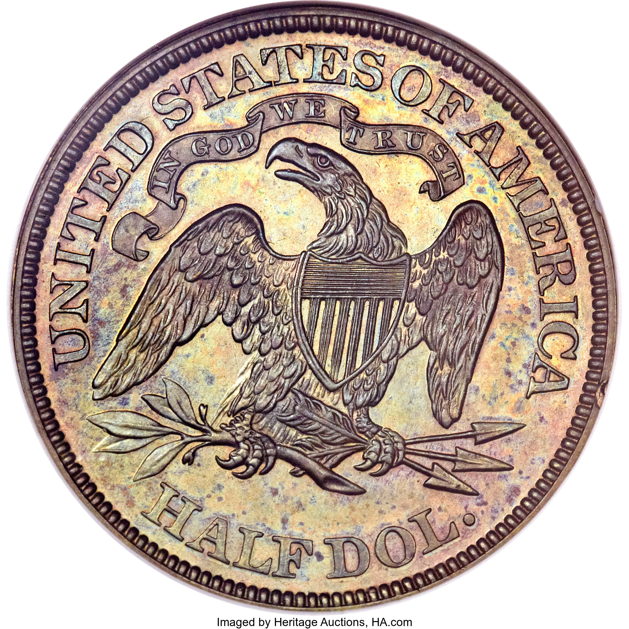 image for: 1870 50C Half Dollar, Judd-936, Pollock-1042, High R.6, PR65 Brown NGC....