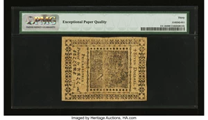 image for: Continental Currency July 22, 1776 $7 PMG Very Fine 30 EPQ....