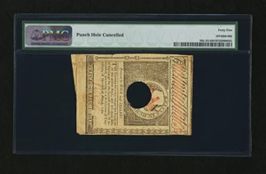 image for: New Hampshire April 29, 1780 $3 PMG Choice Extremely Fine 45....