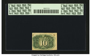 image for: Fr. 1248 10¢ Second Issue PCGS Extremely Fine 40....