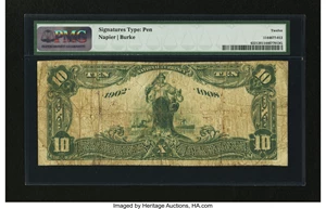 image for: Berryville, AR - $10 1902 Date Back Fr. 622 The First NB Ch. # (S)10406...
