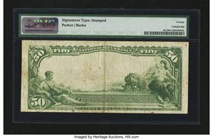 image for: Detroit, MI - $50 1902 Plain Back Fr. 681 First NB Ch. # 10527...