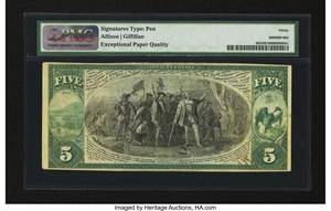 image for: Mechanicsburgh, OH - $5 1875 Fr. 403 The Farmers NB Ch. # 2325...