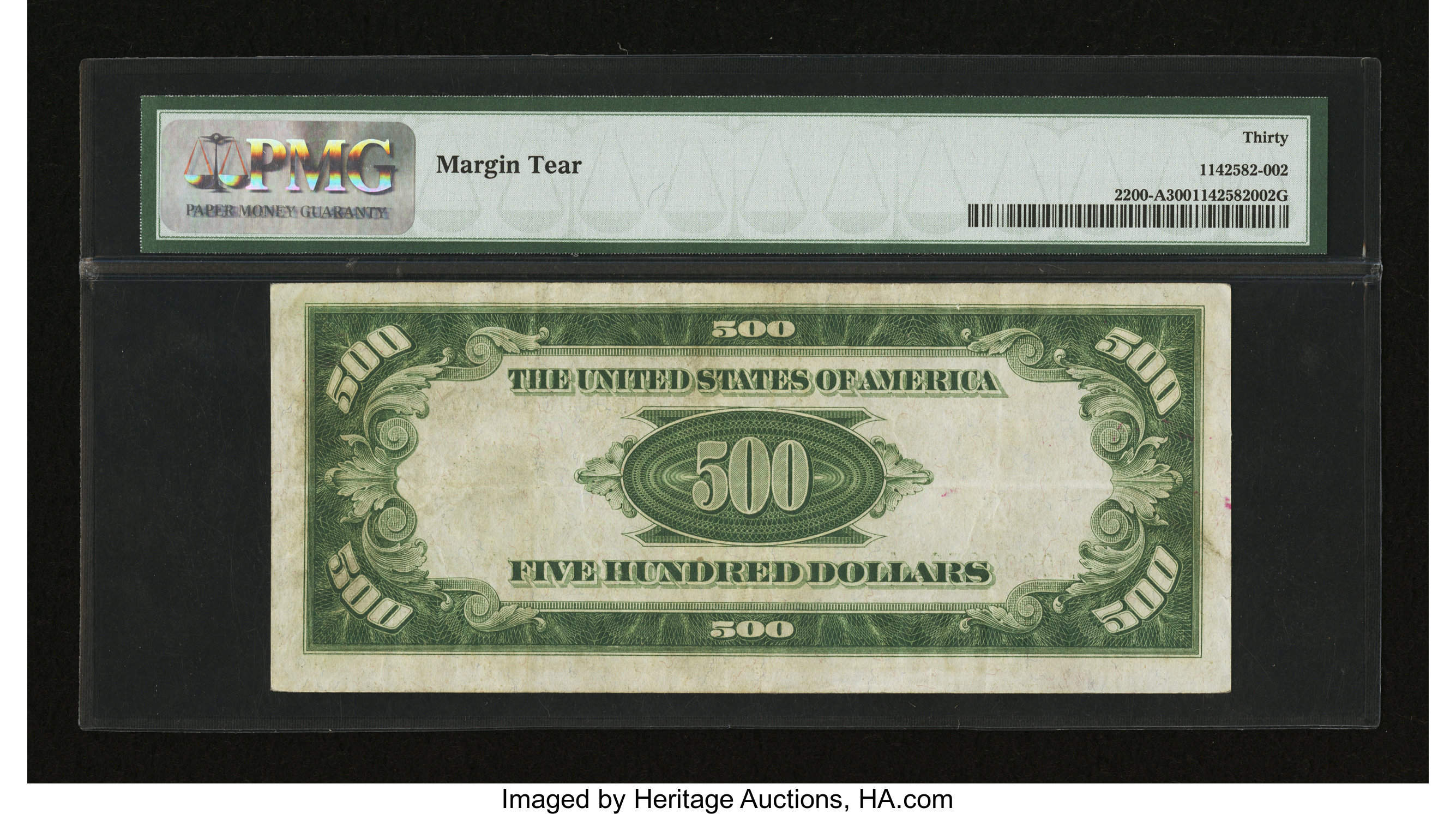 image for: Fr. 2200-A $500 1928 Federal Reserve Note. PMG Very Fine 30....