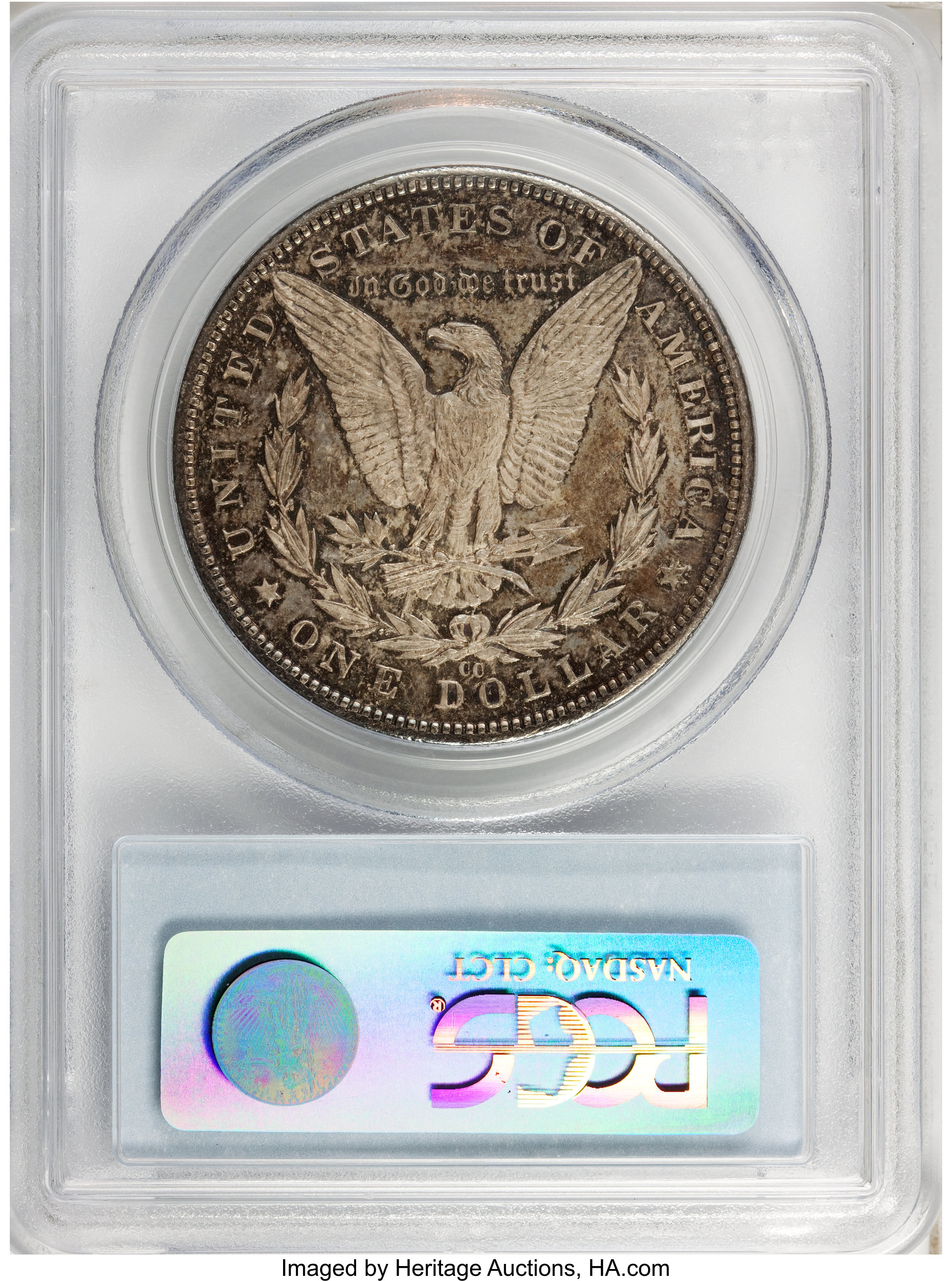 image for: 1890-CC $1 Tail Bar MS64 Prooflike PCGS....
