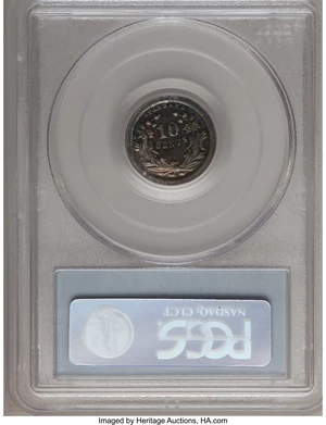 image for: 1870 10C Standard Silver Ten Cents, Judd-825, Pollock-915, Low R.7, PR63 PCGS....