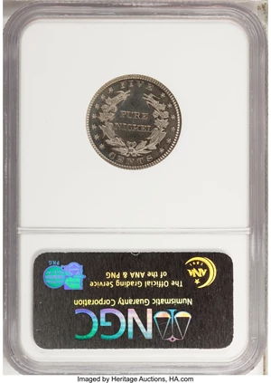 image for: 1883 5C Liberty Head Five Cents, Judd-1704, Pollock-1908, Low R.6, PR64 NGC....