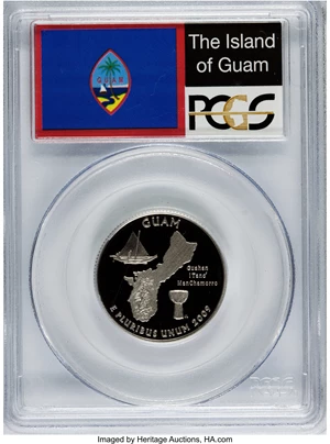 image for: 2009-S 25C Guam PR70 Deep Cameo PCGS. PCGS Population (278). NGC Census: (0). (#406574)...