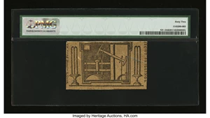 image for: New York January 6, 1776 (Water Works) 8s PMG Uncirculated 62....