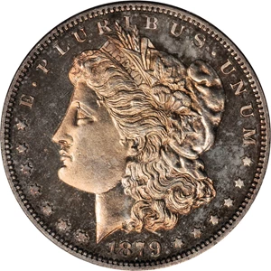 image for: 1879-O Morgan Silver Dollar. Proof-64 (PCGS). OGH--First Generation.