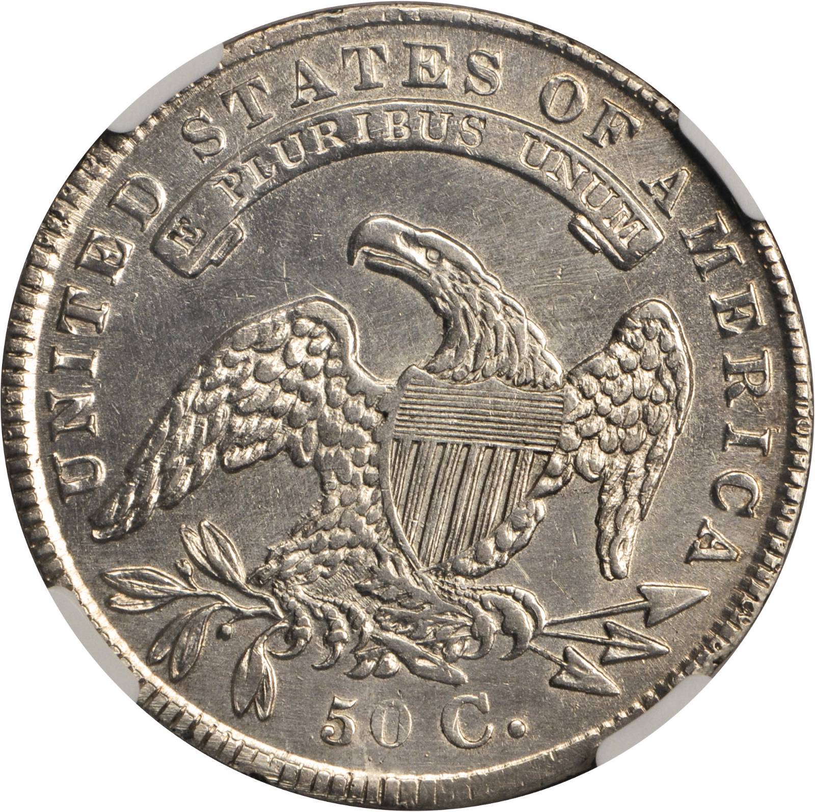 image for: 1834 Capped Bust Half Dollar. AU Details--Harshly Cleaned (NGC).