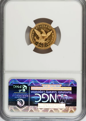 image for: 1896 $2 1/2 PR62 Cameo NGC....