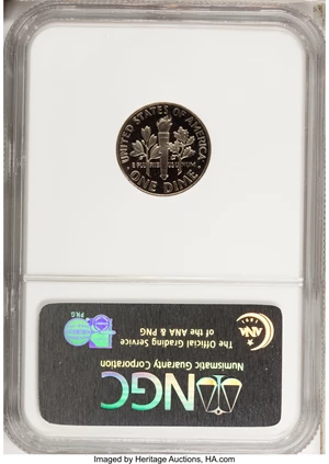 image for: 1967 10C SMS MS67 Ultra Cameo NGC. NGC Census: (11/7). PCGS Population (12/3). (#95242)...