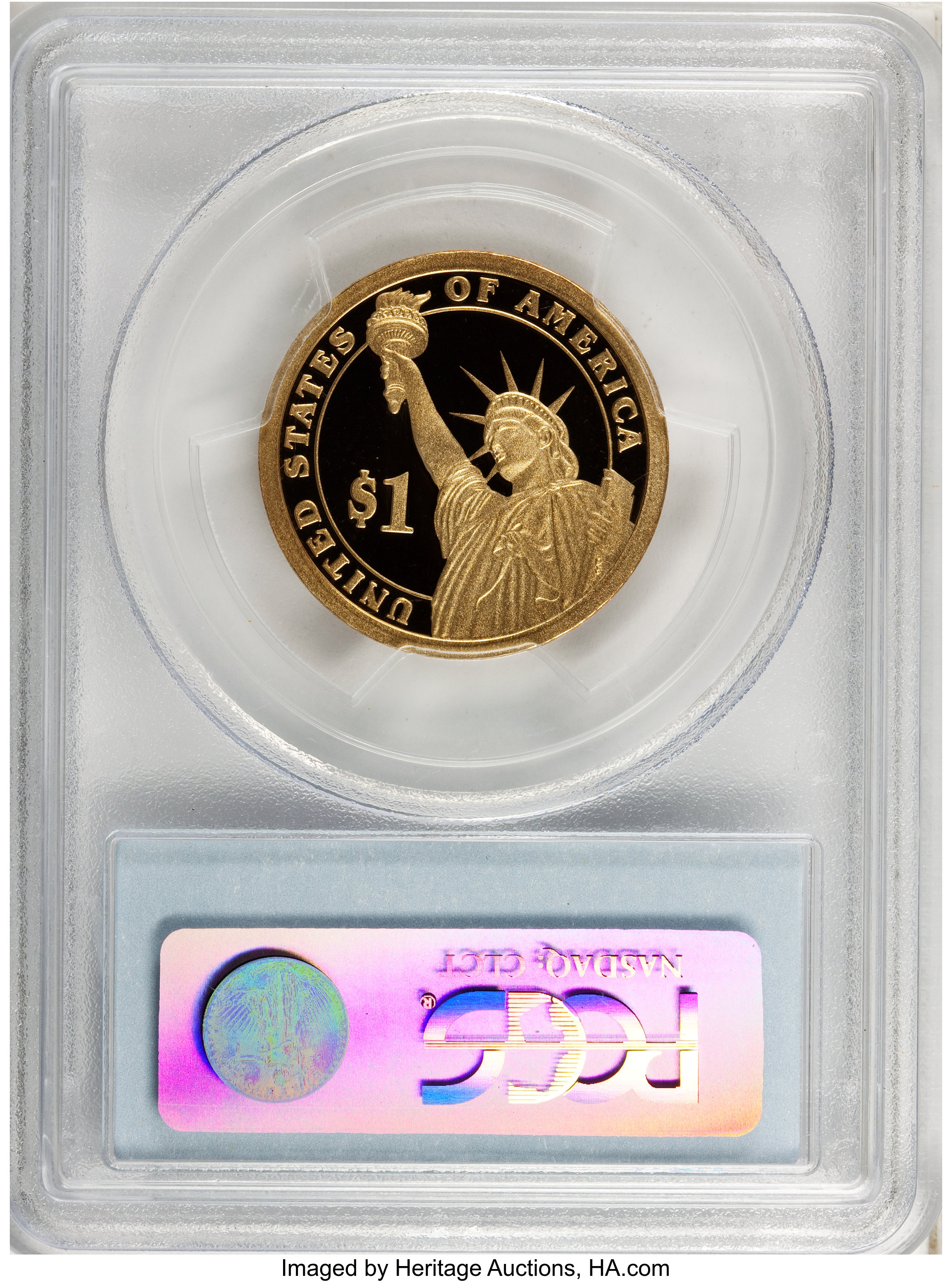 image for: 2009-S $1 Zachary Taylor PR70 Deep Cameo PCGS. PCGS Population (145). NGC Census: (0).   (#407401)...