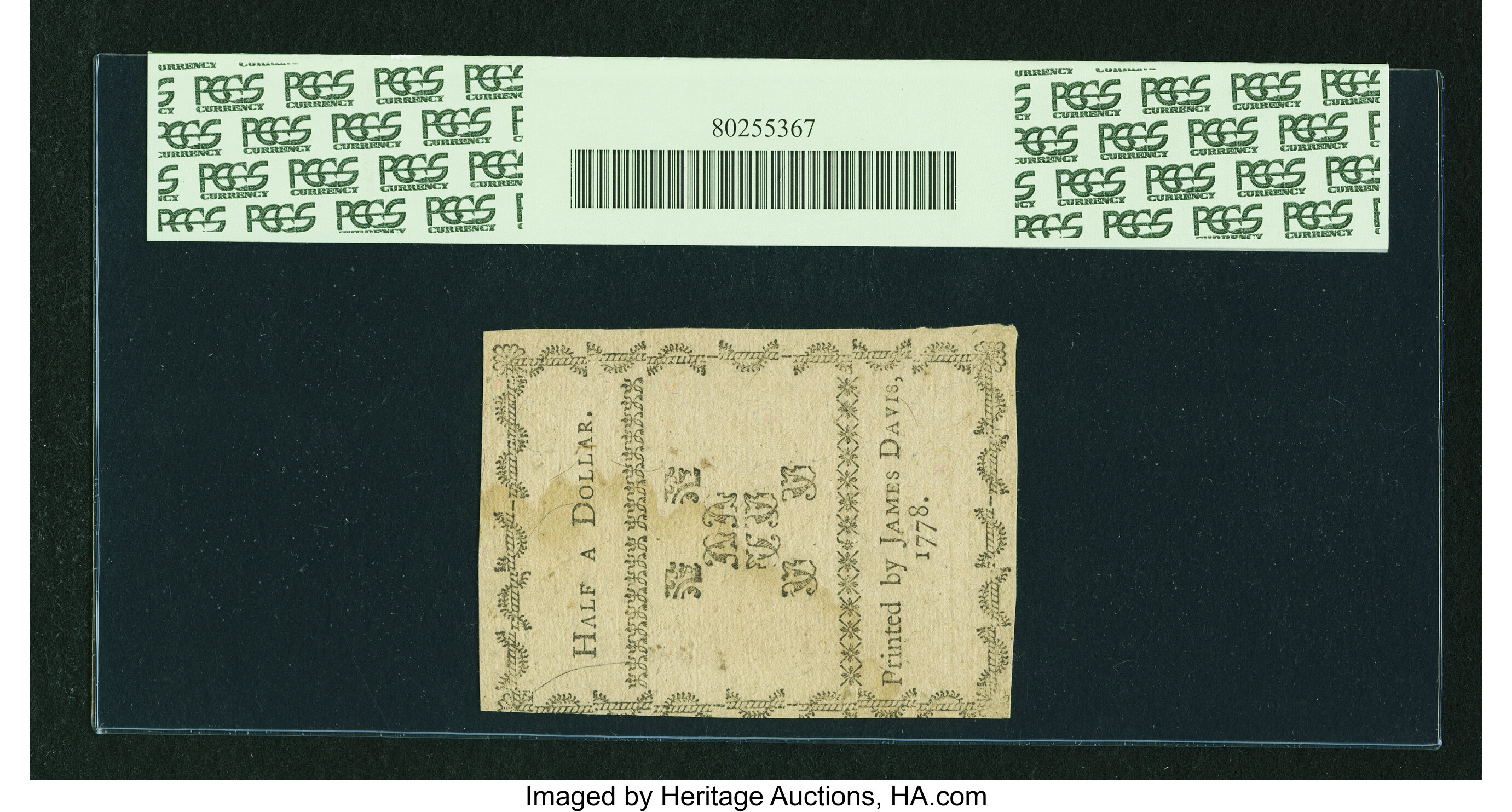 image for: North Carolina August 8, 1778 $1/2 PCGS Apparent Choice About New 55....