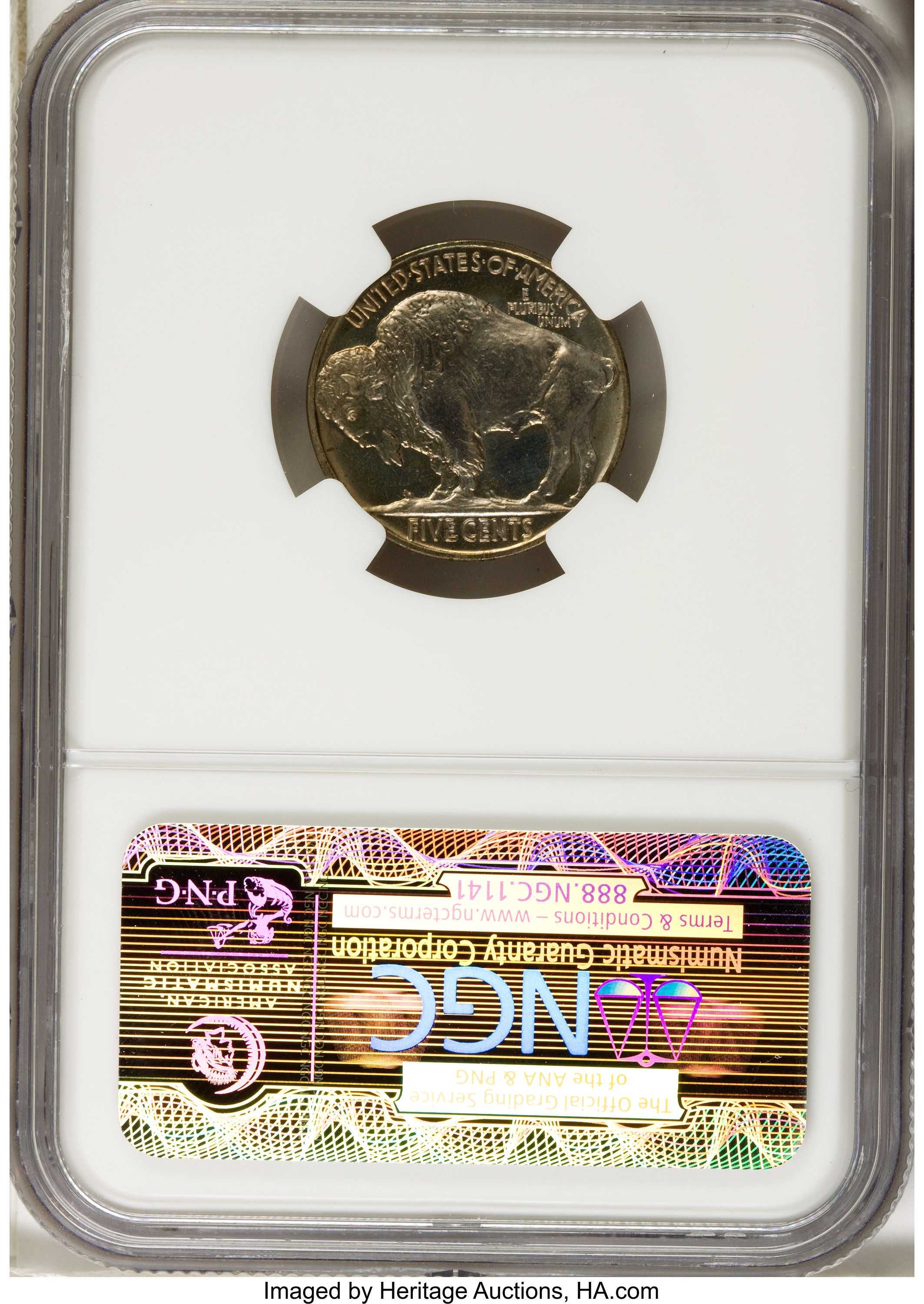 Buffalo Nickel 5c Brilliant Finish, 1936-1937 [Type] PR60 thumbnail 2