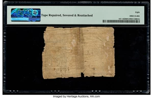 image for: New York February 16, 1771 10s PMG Very Good 8 Net....