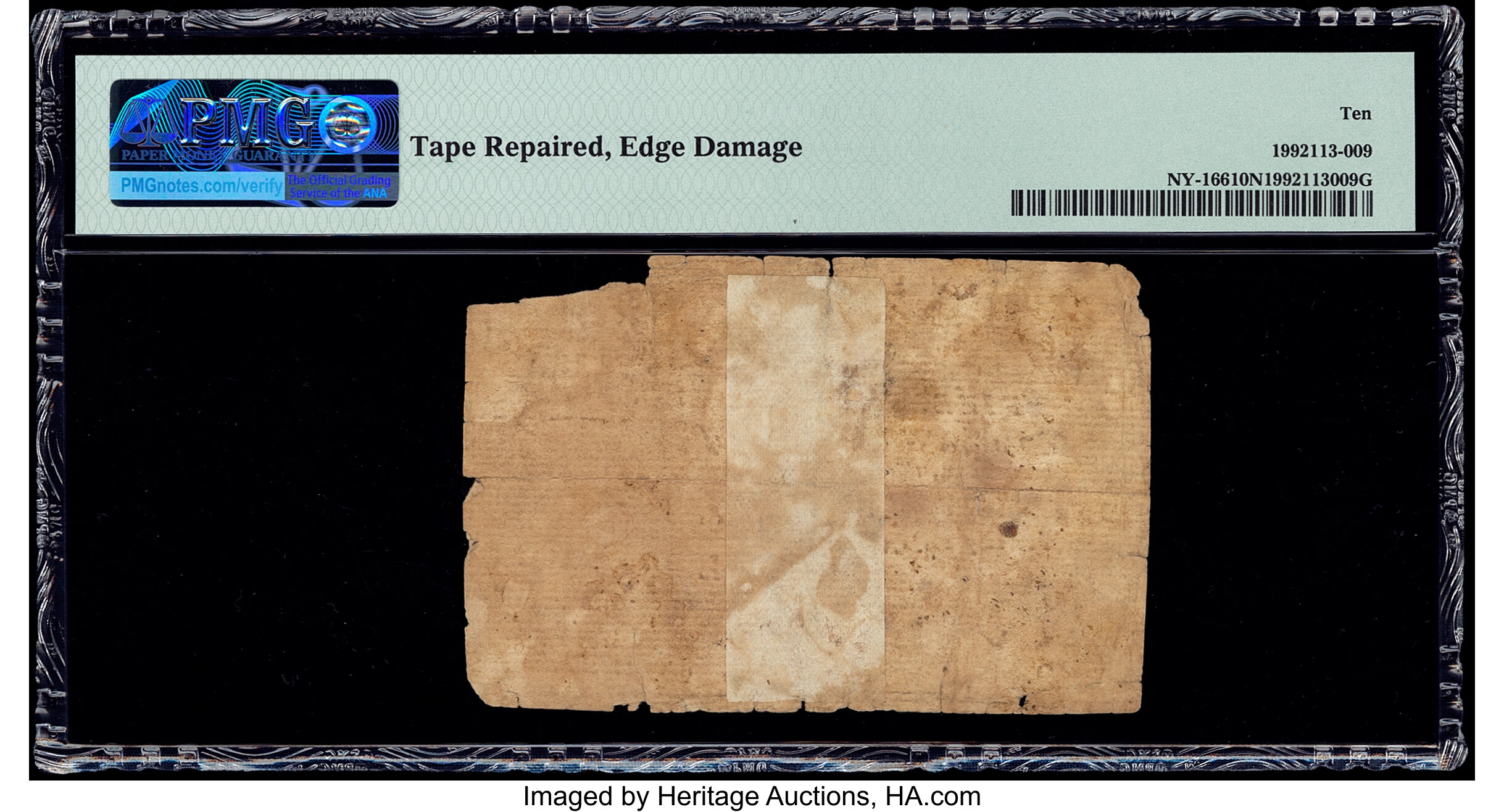 image for: New York February 16, 1771 £5 PMG Very Good 10 Net....