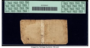 image for: New York, NY City and County of Albany June 22, 1775 10s PCGS Apparent Very Fine 20....