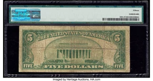 image for: Fr. 1951-F $5 1928A Federal Reserve Note. PMG Choice Fine 15....