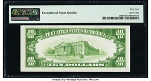 image for: Fr. 2004-B $10 1934 Federal Reserve Note. PMG Choice Uncirculated 64 EPQ....