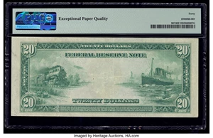 image for: Fr. 967 $20 1914 Federal Reserve Note PMG Extremely Fine 40 EPQ....