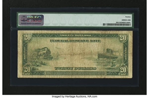 image for: Fr. 988 $20 1914 Federal Reserve Note PMG Fine 12....