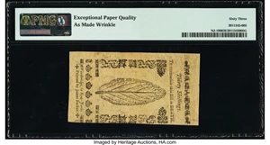 image for: New Jersey June 14, 1757 30s PMG Choice Uncirculated 63 EPQ....