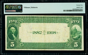 image for: Kokomo, IN - $5 1882 Date Back Fr. 535 The Howard National Bank Ch. # (M)2375 PMG Very Fine 25....
