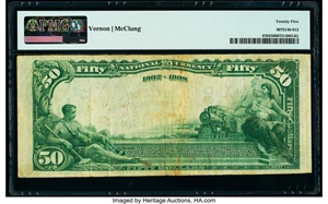 image for: Eagle Pass, TX - $50 1902 Date Back Fr. 670 The First National Bank Ch. # (S)4490 PMG Very Fine 25....