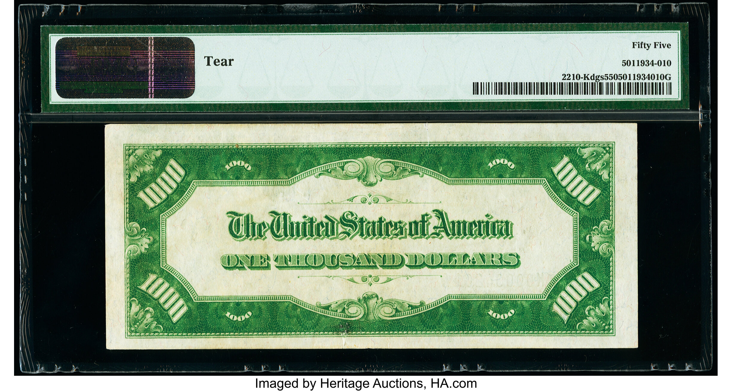 image for: Fr. 2210-K $1,000 1928 Federal Reserve Note. PMG About Uncirculated 55....