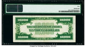 image for: Fr. 2231-G $10,000 1934 Federal Reserve Note. PMG About Uncirculated 50....