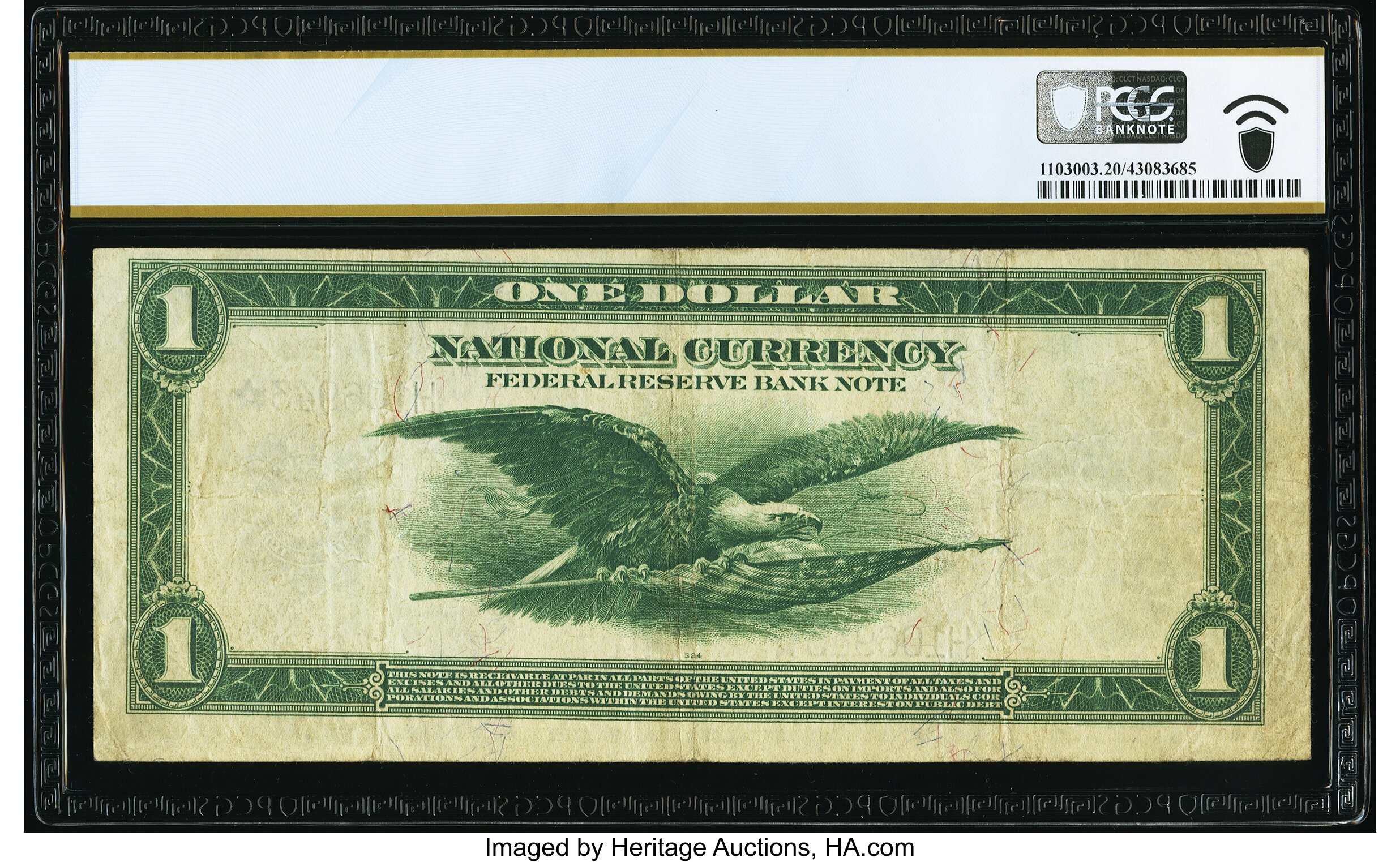 image for: Fr. 731* $1 1918 Federal Reserve Bank Star Note PCGS Banknote Very Fine 20 PPQ....