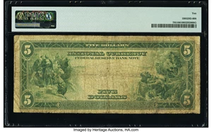 image for: Fr. 795 $5 1918 Federal Reserve Bank Note PMG Very Good 10....