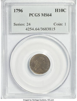 image for: 1796 H10C MS64 PCGS....