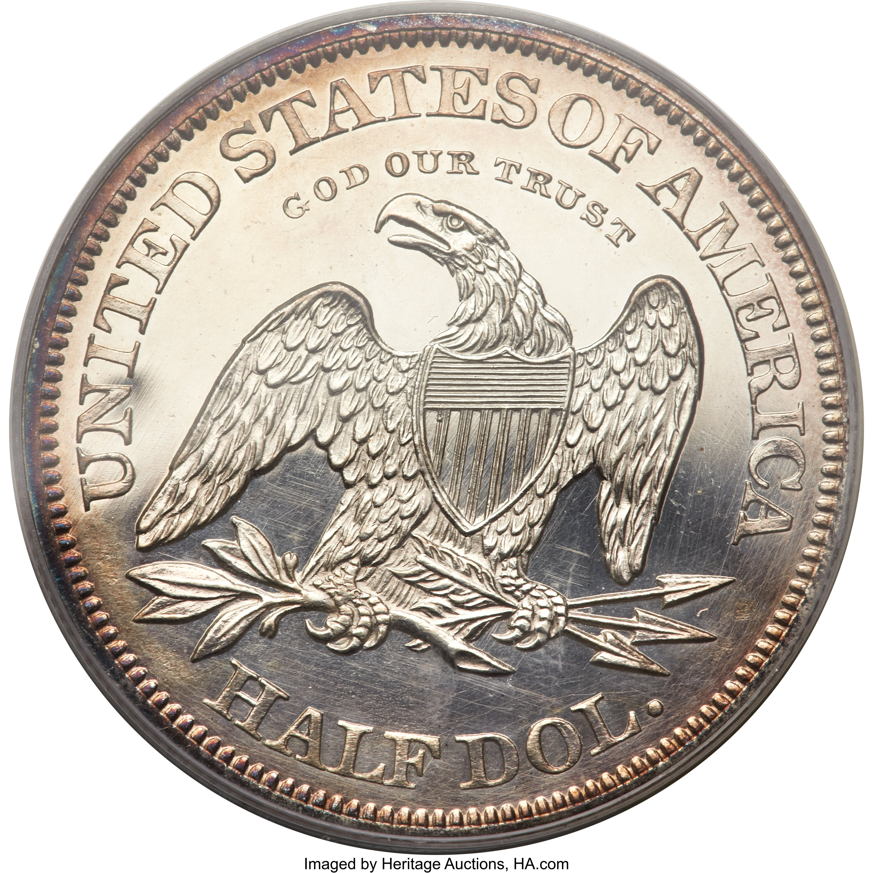 image for: 1861 P50C Half Dollar, Judd-279, Pollock-330, Low R.7, PR61 PCGS....