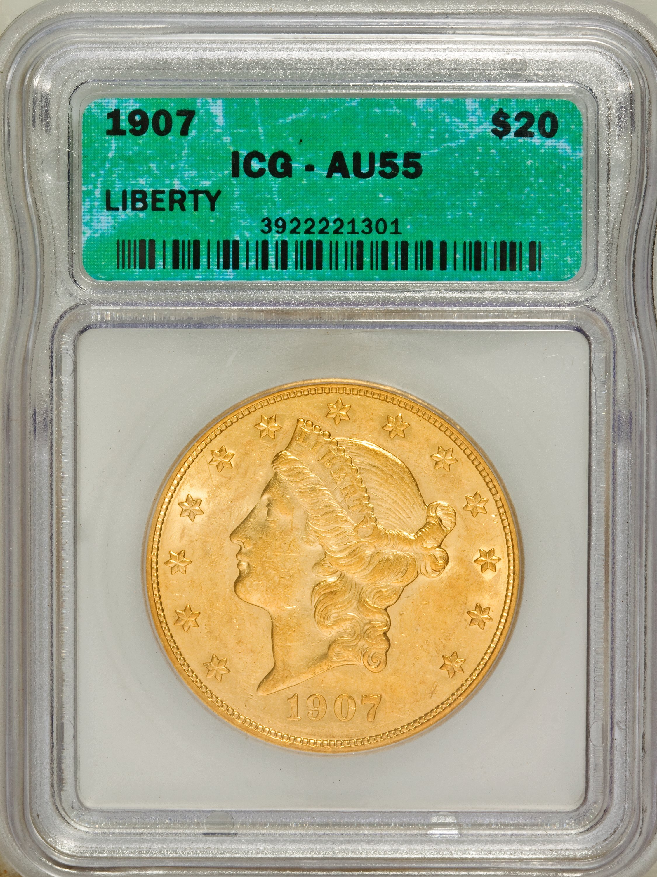1907 $20  Liberty XF40 thumbnail 3