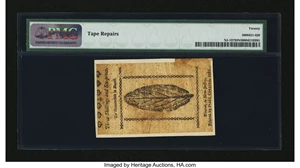 image for: New Jersey January 9, 1781 3s/6d PMG Very Fine 20 Net....