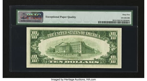 image for: Fr. 2012-C $10 1950B Federal Reserve Note. PMG Gem Uncirculated 65 EPQ....