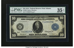 image for: Fr. 926 $10 1914 Federal Reserve Note PMG Choice Very Fine 35 EPQ....