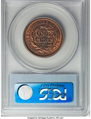 image for: 1844 1C MS64 Red and Brown PCGS....