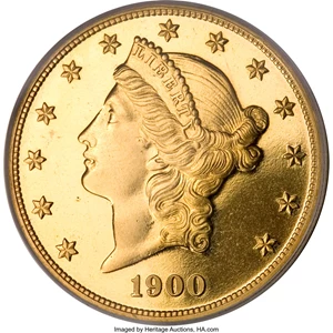 image for: 1900 Double Eagle PR65 Cameo PCGS....