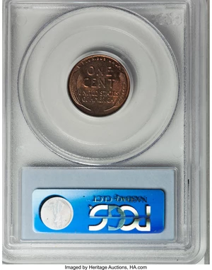 image for: 1917 1C Doubled Die Obverse MS65 Red and Brown PCGS....