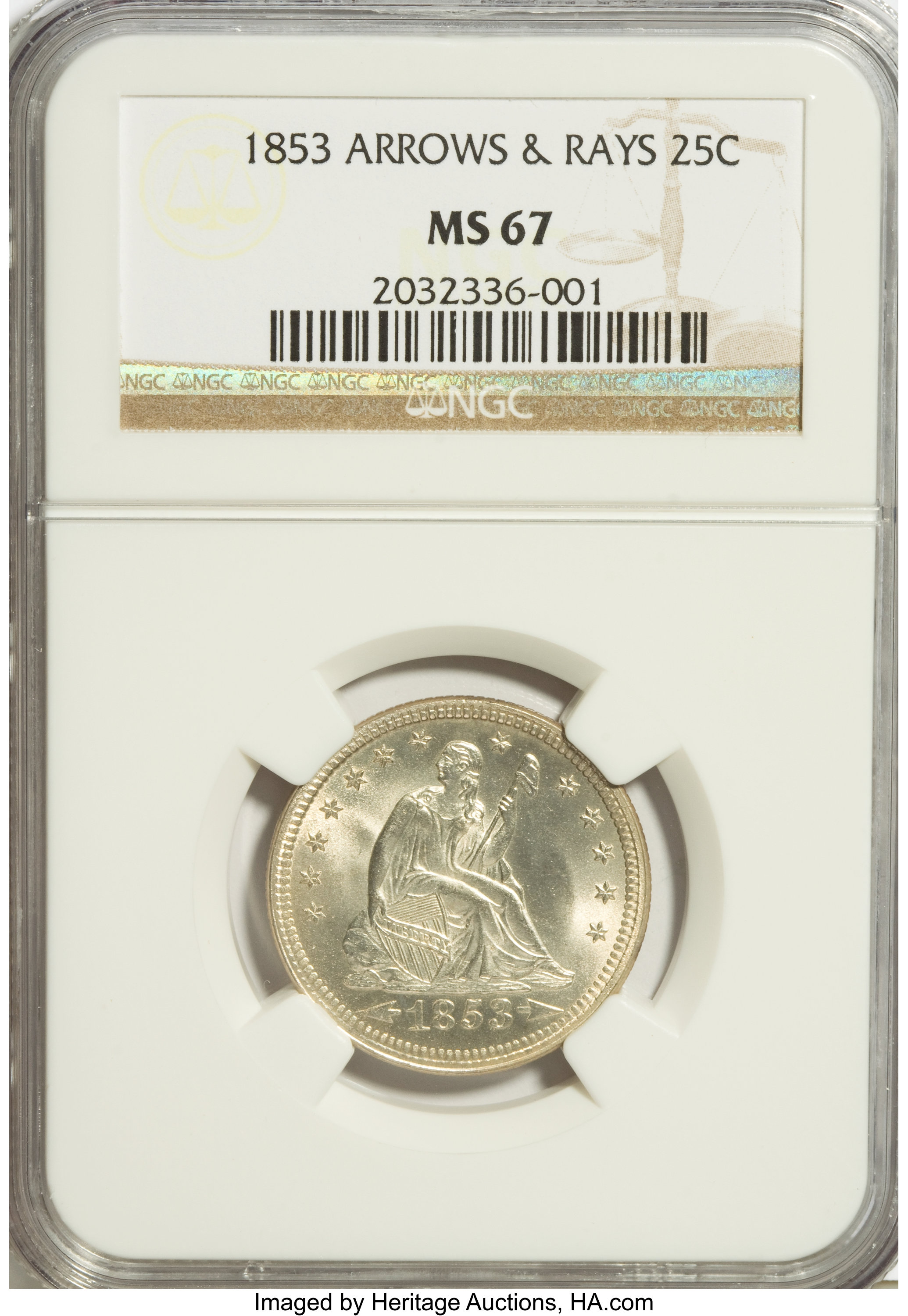 1853 Liberty Seated Quarter Arrows & Rays Coin Pricing Guide | The