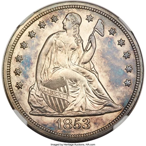 image for: 1853 $1 Restrike PR61 NGC....