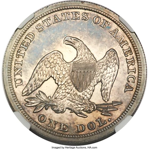 image for: 1853 $1 Restrike PR61 NGC....