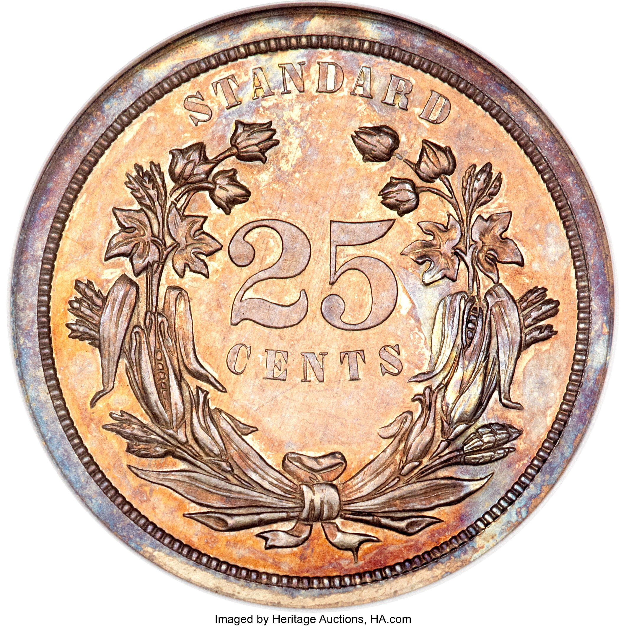 image for: 1870 25C Standard Silver Quarter Dollar, Judd-877, Pollock-974, Low R.7, PR63 NGC....